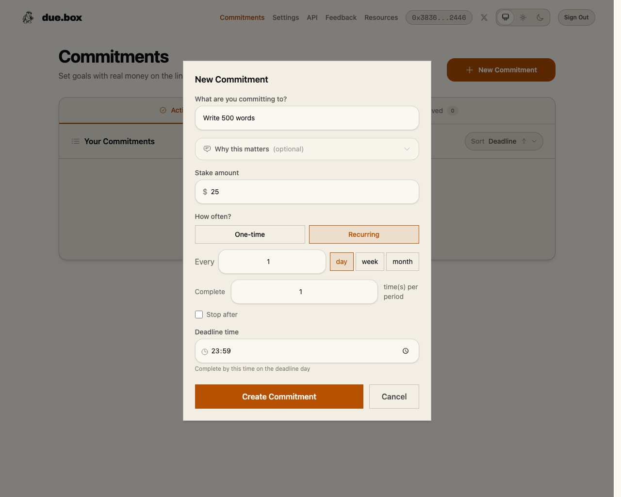 Set the rule with a real stake and a clear deadline