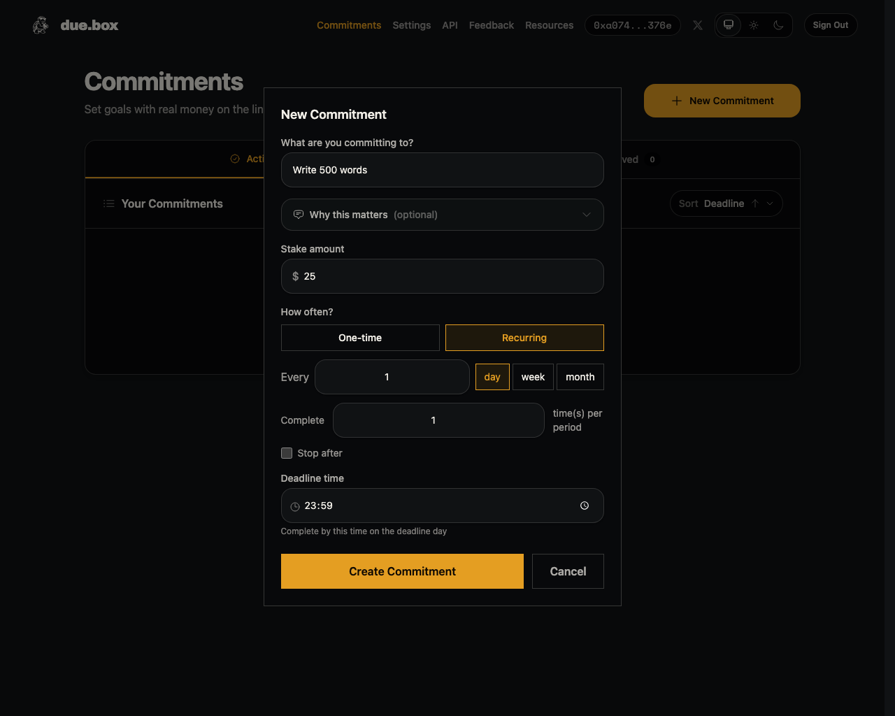 Set the rule with a real stake and a clear deadline